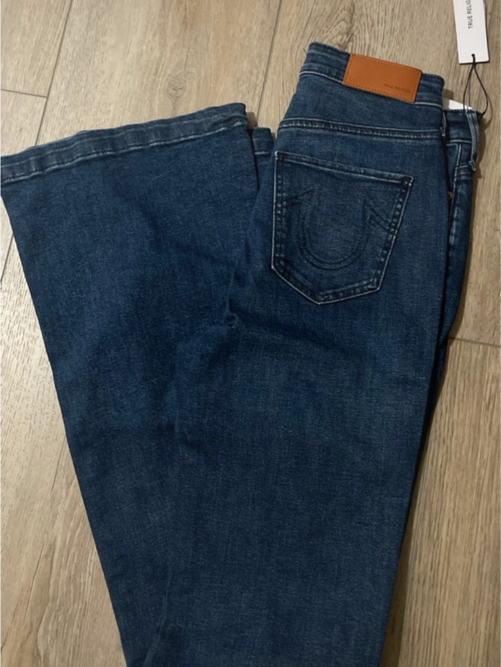True Religion Women’s Dark Blue Wide Leg Jeans